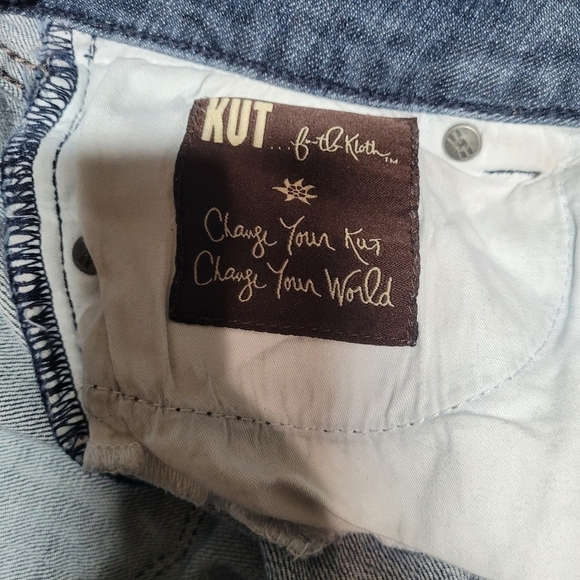 Kut from the Kloth Jeans Mid Rise Boot Cut Double Button Size 6 - Picture 12 of 15